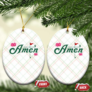 Golf Lover Amen Azalea Graphic Ceramic Ornament Augusta Georgia Traditions Golfing Fan TS02 Print Your Wear