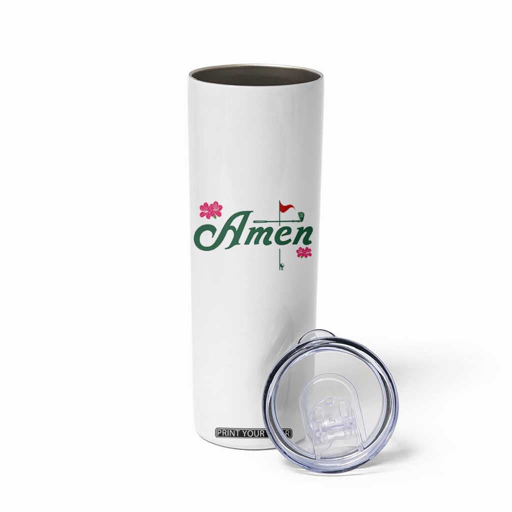 Golf Lover Amen Azalea Graphic Skinny Tumbler Augusta Georgia Traditions Golfing Fan TS02 Print Your Wear