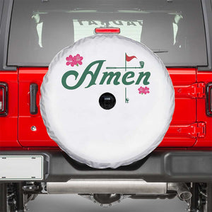 Golf Lover Amen Azalea Graphic Spare Tire Cover Augusta Georgia Traditions Golfing Fan TS02 White Print Your Wear