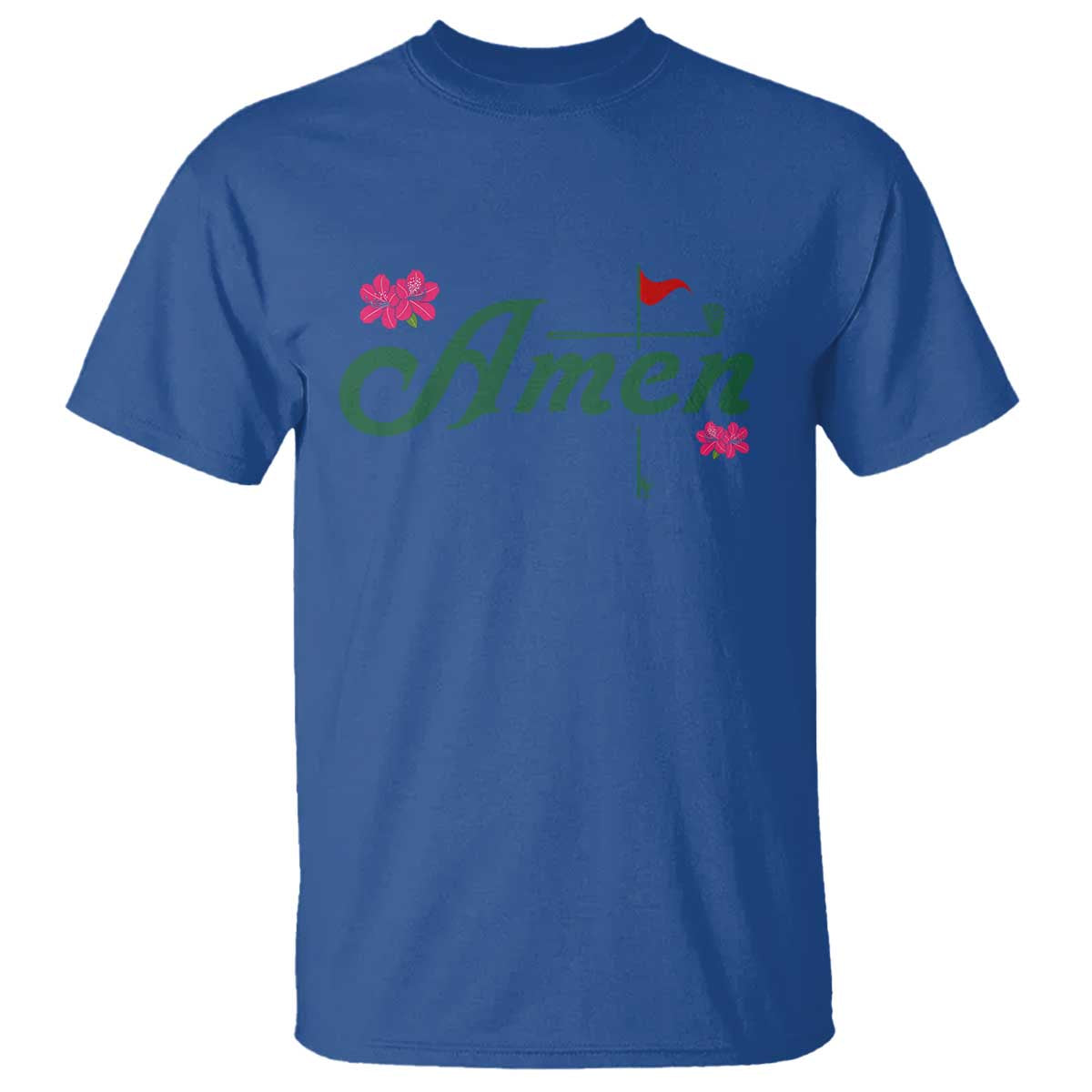 Golf Lover Amen Azalea Graphic T Shirt Augusta Georgia Traditions Golfing Fan TS02 Royal Blue Print Your Wear