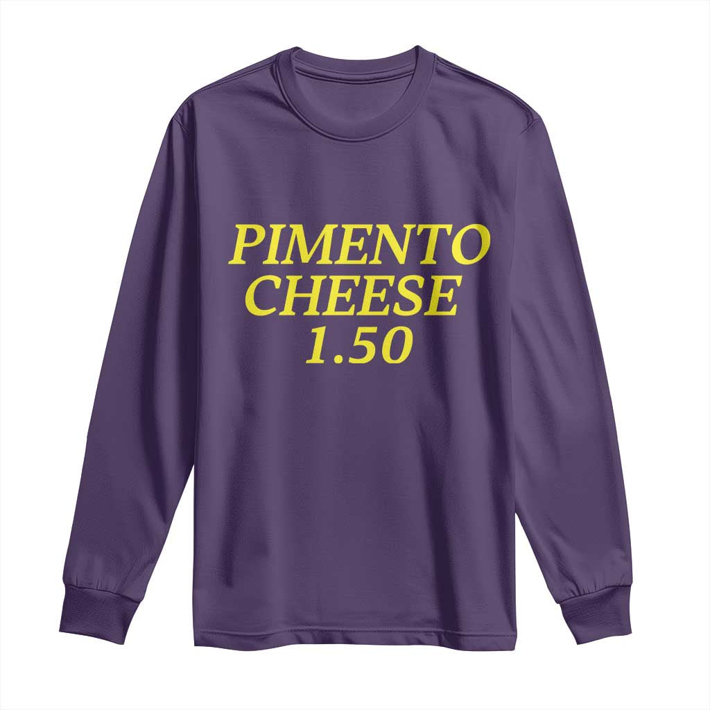 Pimento Cheese One Fifty Funny Golf Snack Long Sleeve Shirt Georgia Golfing Traditions Lover Humor TS02 Purple Print Your Wear