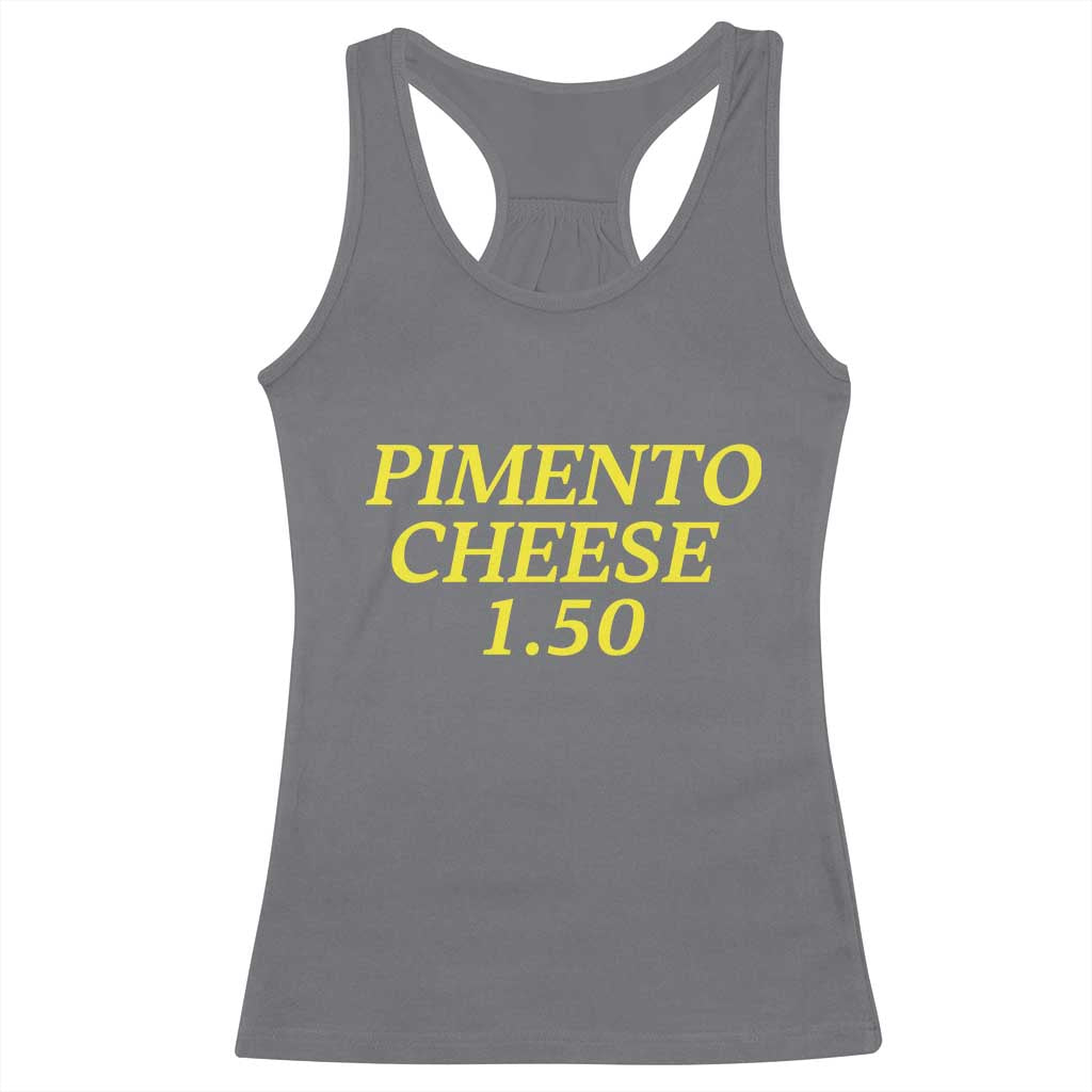 Pimento Cheese One Fifty Funny Golf Snack Racerback Tank Top Georgia Golfing Traditions Lover Humor TS02 Charcoal Print Your Wear