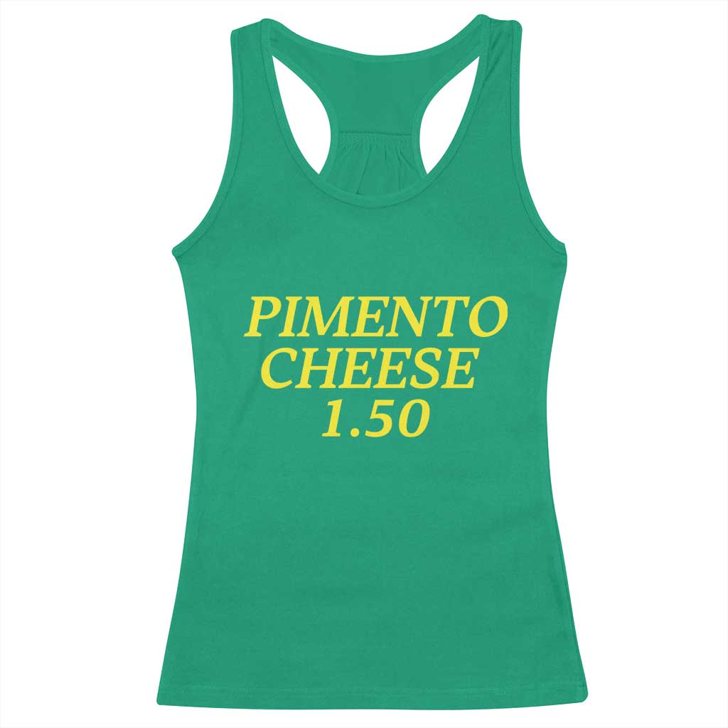Pimento Cheese One Fifty Funny Golf Snack Racerback Tank Top Georgia Golfing Traditions Lover Humor TS02 Irish Green Print Your Wear