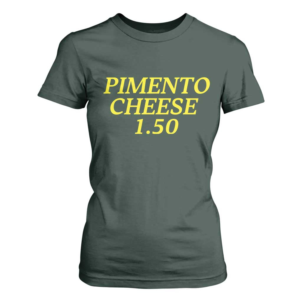 Pimento Cheese One Fifty Funny Golf Snack T Shirt For Women Georgia Golfing Traditions Lover Humor TS02 Dark Forest Green Print Your Wear