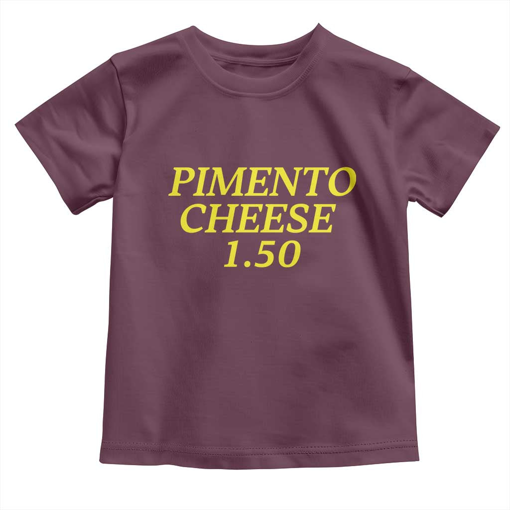 Pimento Cheese One Fifty Funny Golf Snack Toddler T Shirt Georgia Golfing Traditions Lover Humor TS02 Maroon Print Your Wear