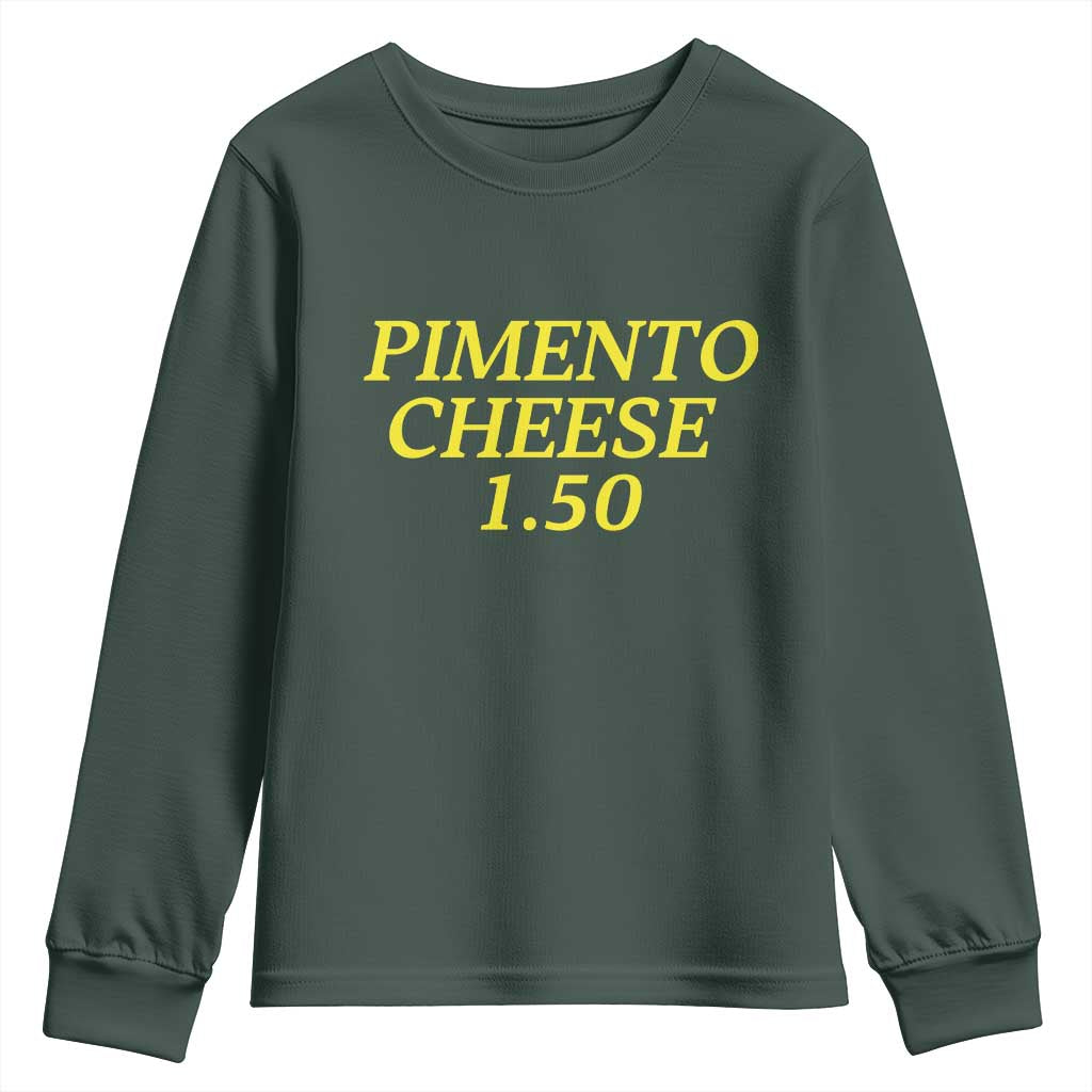 Pimento Cheese One Fifty Funny Golf Snack Youth Sweatshirt Georgia Golfing Traditions Lover Humor TS02 Dark Forest Green Print Your Wear