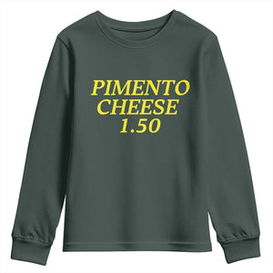 Pimento Cheese One Fifty Funny Golf Snack Youth Sweatshirt Georgia Golfing Traditions Lover Humor TS02 Dark Forest Green Print Your Wear