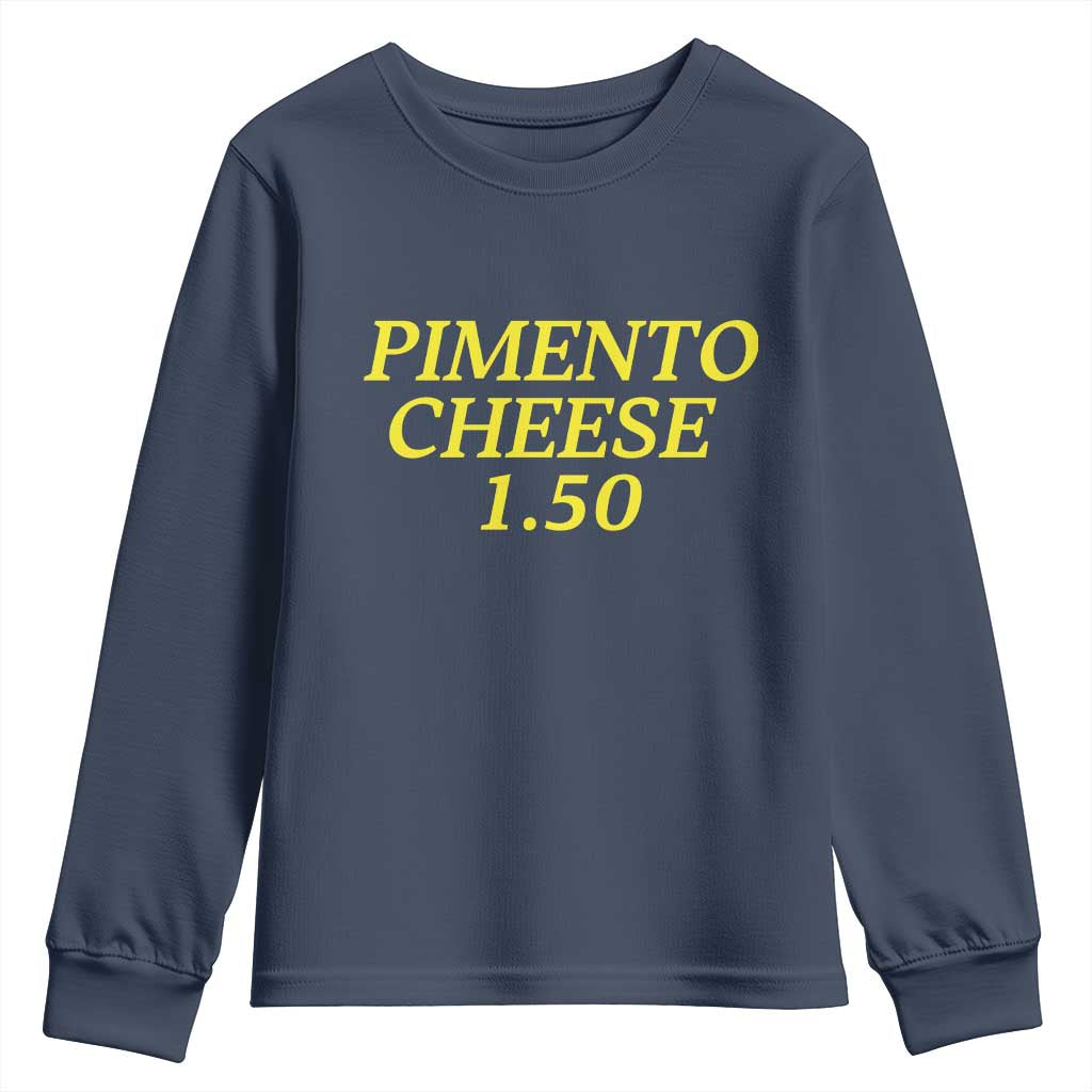 Pimento Cheese One Fifty Funny Golf Snack Youth Sweatshirt Georgia Golfing Traditions Lover Humor TS02 Navy Print Your Wear