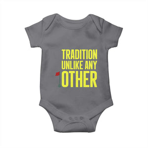 Tradition Unlike Any Other Georgia Golfing Baby Onesie for Golf Lover Augusta Sports TS02 Charcoal Print Your Wear