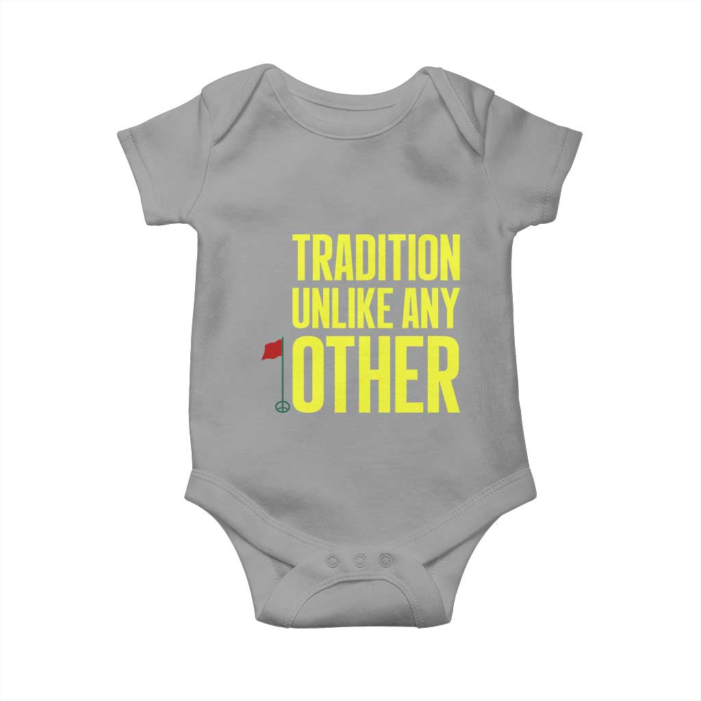 Tradition Unlike Any Other Georgia Golfing Baby Onesie for Golf Lover Augusta Sports TS02 Sport Gray Print Your Wear