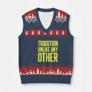 Tradition Unlike Any Other Georgia Golfing V-Neck Knit Sweater Vest for Golf Lover Augusta Sports TS02 Navy Red Print Your Wear