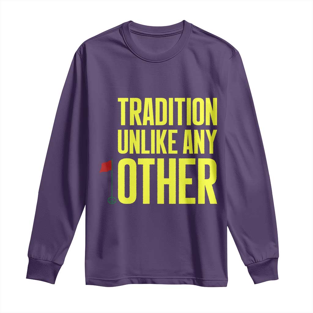 Tradition Unlike Any Other Georgia Golfing Long Sleeve Shirt for Golf Lover Augusta Sports TS02 Purple Print Your Wear