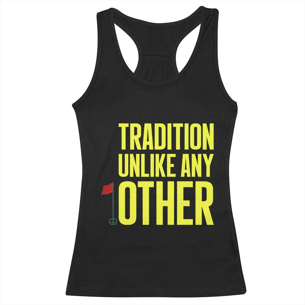 Tradition Unlike Any Other Georgia Golfing Racerback Tank Top for Golf Lover Augusta Sports TS02 Black Print Your Wear