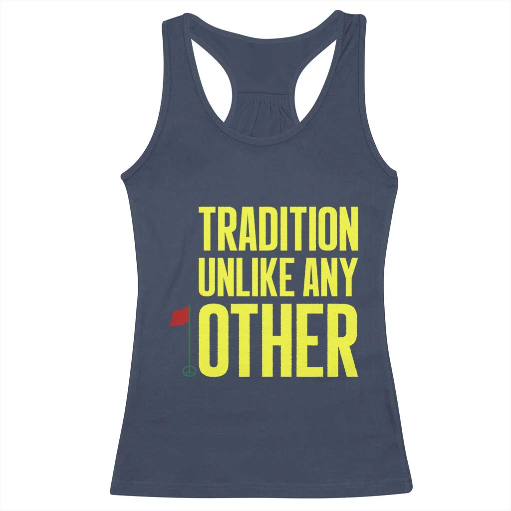 Tradition Unlike Any Other Georgia Golfing Racerback Tank Top for Golf Lover Augusta Sports TS02 Navy Print Your Wear