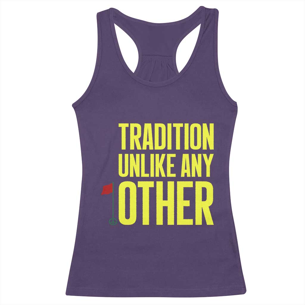 Tradition Unlike Any Other Georgia Golfing Racerback Tank Top for Golf Lover Augusta Sports TS02 Purple Print Your Wear