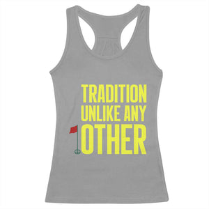 Tradition Unlike Any Other Georgia Golfing Racerback Tank Top for Golf Lover Augusta Sports TS02 Sport Gray Print Your Wear