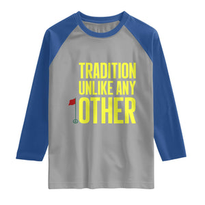 Tradition Unlike Any Other Georgia Golfing Raglan Shirt for Golf Lover Augusta Sports TS02 Sport Gray Royal Print Your Wear