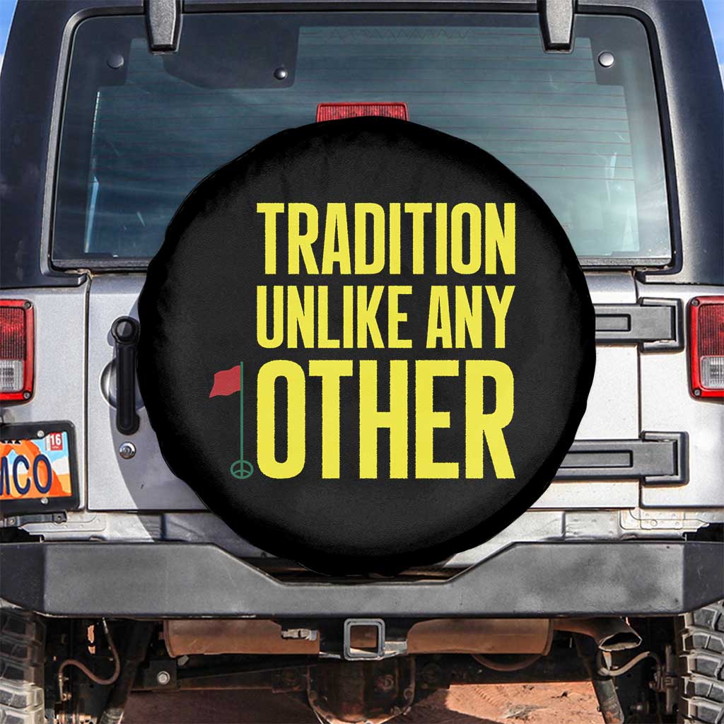 Tradition Unlike Any Other Georgia Golfing Spare Tire Cover for Golf Lover Augusta Sports TS02 No hole Black Print Your Wear