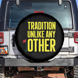 Tradition Unlike Any Other Georgia Golfing Spare Tire Cover for Golf Lover Augusta Sports TS02 No hole Black Print Your Wear