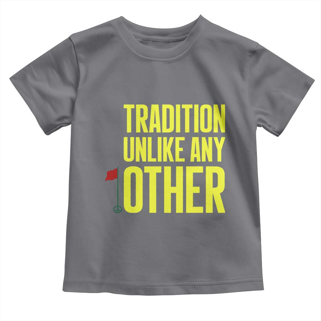 Tradition Unlike Any Other Georgia Golfing Toddler T Shirt for Golf Lover Augusta Sports TS02 Charcoal Print Your Wear