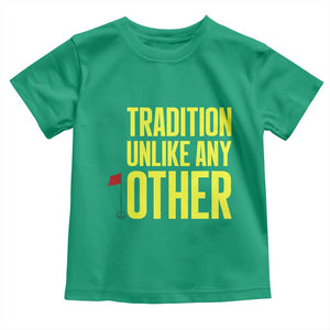 Tradition Unlike Any Other Georgia Golfing Toddler T Shirt for Golf Lover Augusta Sports TS02 Irish Green Print Your Wear