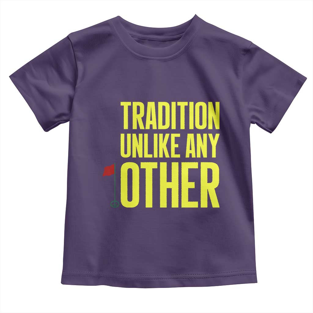 Tradition Unlike Any Other Georgia Golfing Toddler T Shirt for Golf Lover Augusta Sports TS02 Purple Print Your Wear