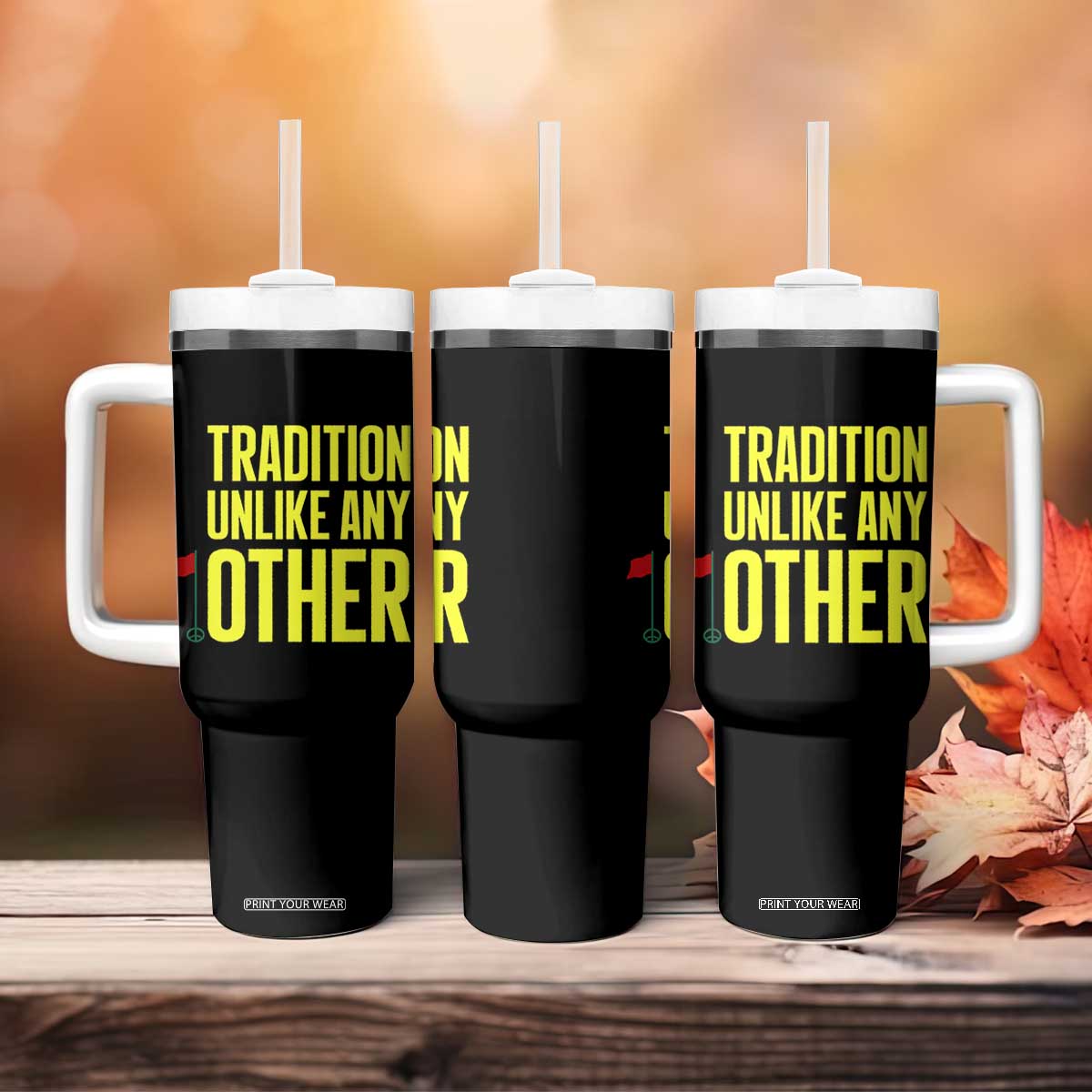 Tradition Unlike Any Other Georgia Golfing Tumbler With Handle for Golf Lover Augusta Sports TS02 Print Your Wear