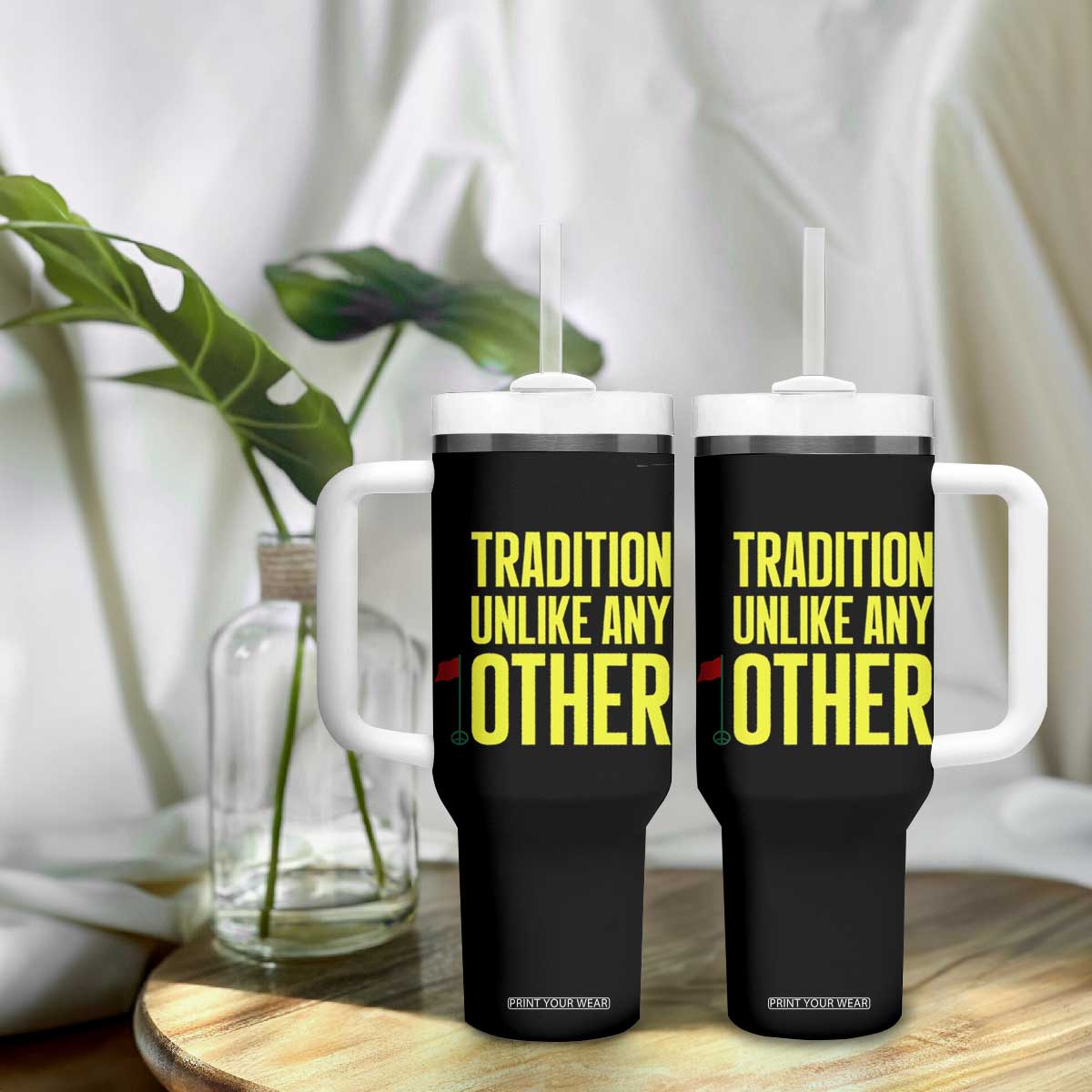 Tradition Unlike Any Other Georgia Golfing Tumbler With Handle for Golf Lover Augusta Sports TS02 Print Your Wear