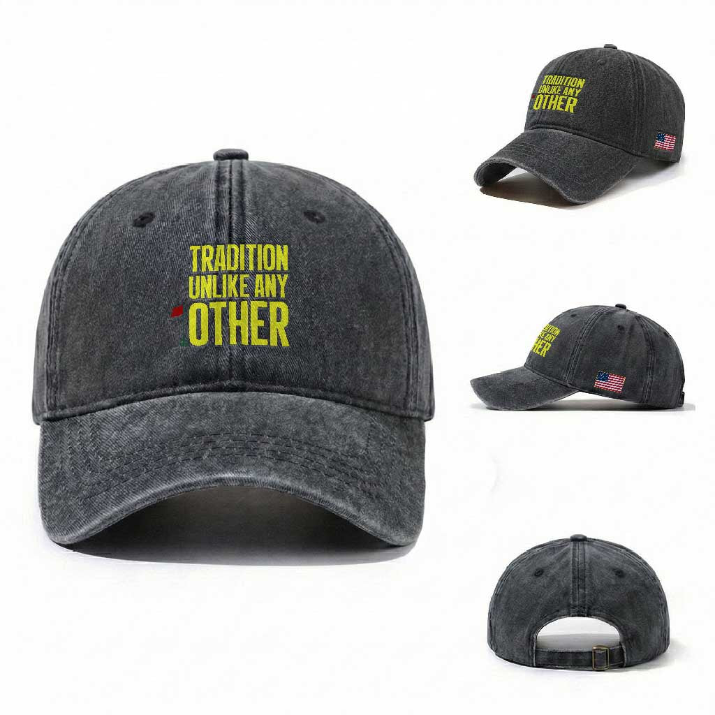 Tradition Unlike Any Other Georgia Golfing Washed Cotton Baseball Cap for Golf Lover Augusta Sports TS02 Washed Cap Universal Fit Dark Gray Print Your Wear