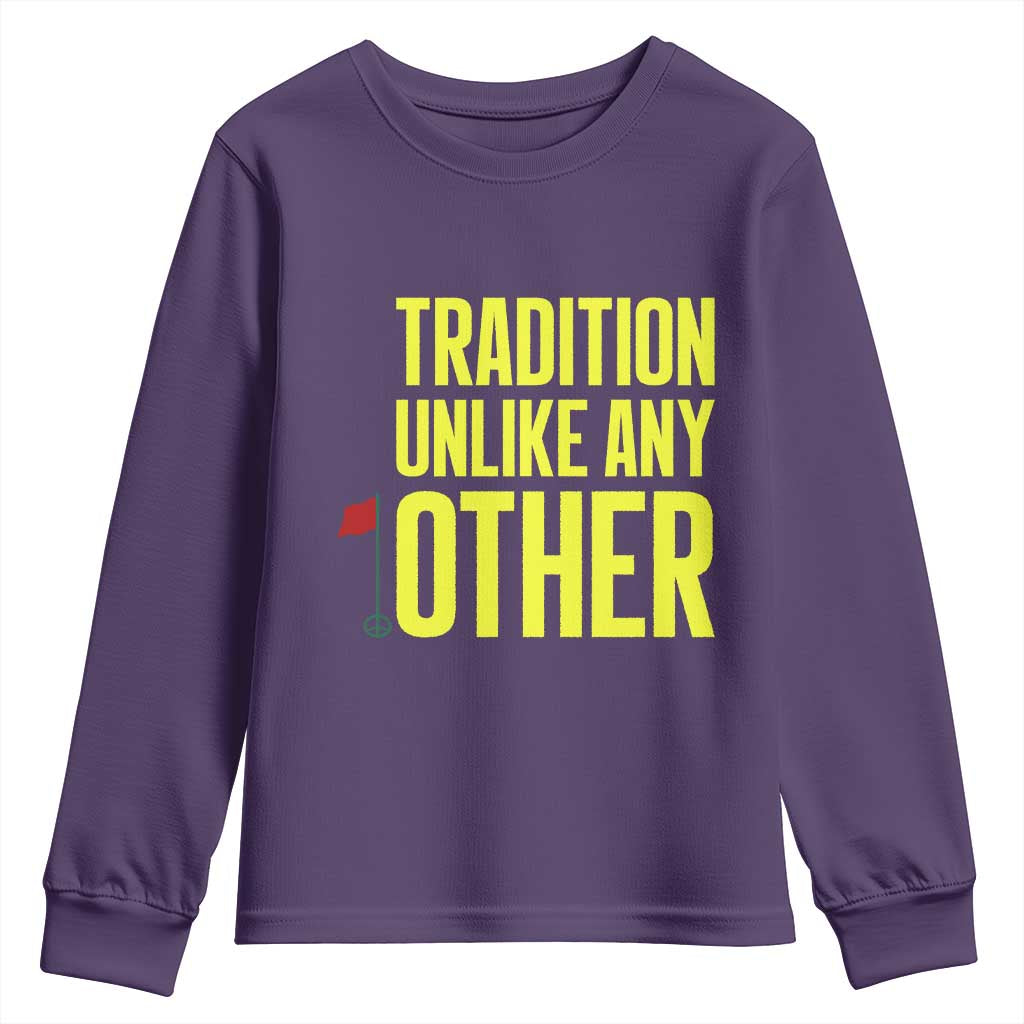 Tradition Unlike Any Other Georgia Golfing Youth Sweatshirt for Golf Lover Augusta Sports TS02 Purple Print Your Wear