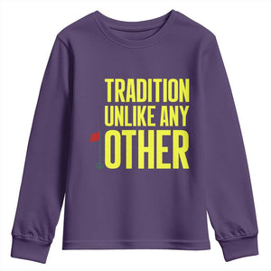 Tradition Unlike Any Other Georgia Golfing Youth Sweatshirt for Golf Lover Augusta Sports TS02 Purple Print Your Wear