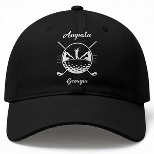 Augusta Georgia Golfing Lover Baseball Cap Southern Sports Traditions Retro Varsity Golf Fan TS02 Print Your Wear