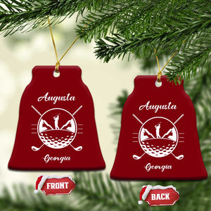 Augusta Georgia Golfing Lover Ceramic Ornament Southern Sports Traditions Retro Varsity Golf Fan TS02 Print Your Wear