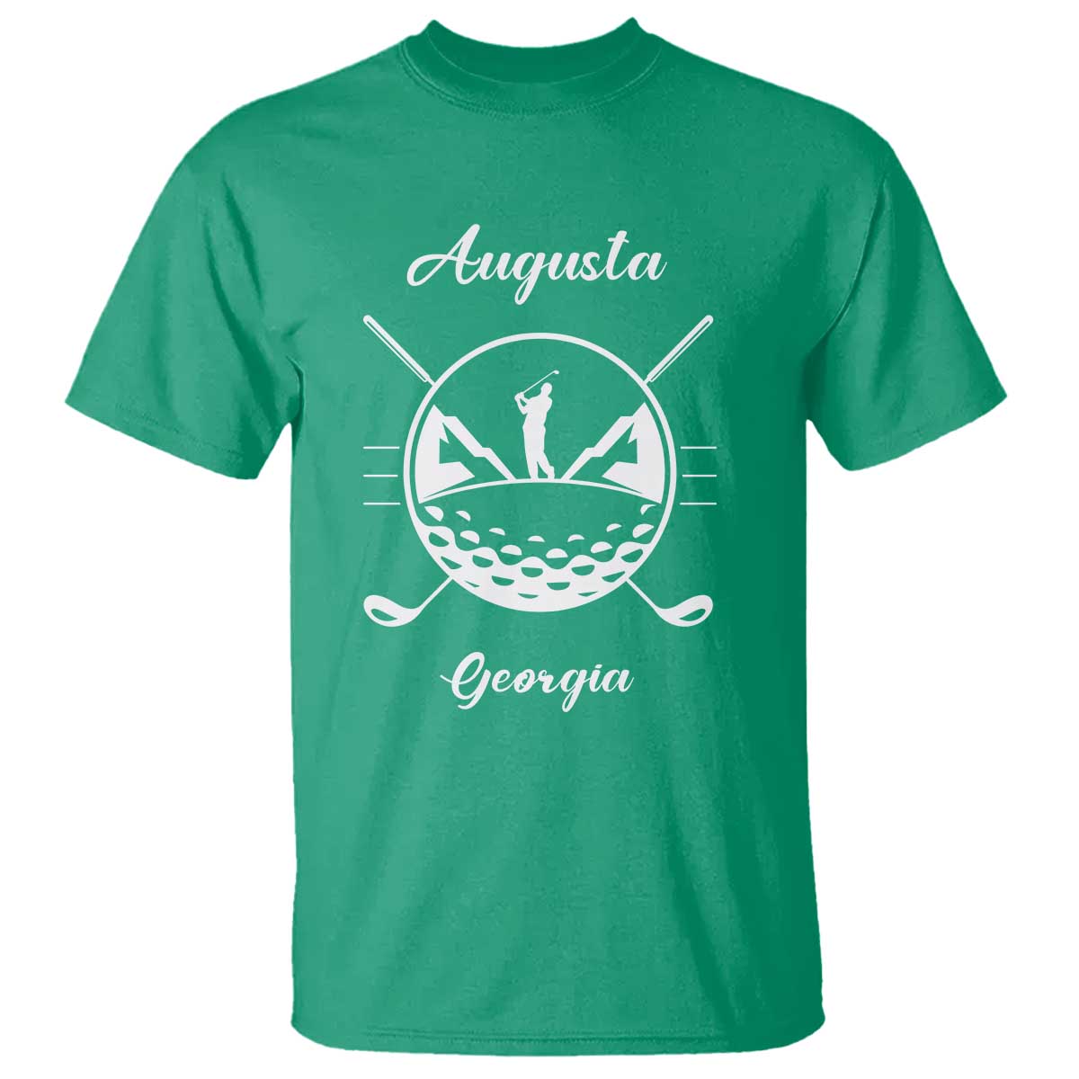 Augusta Georgia Golfing Lover T Shirt Southern Sports Traditions Retro Varsity Golf Fan TS02 Irish Green Print Your Wear