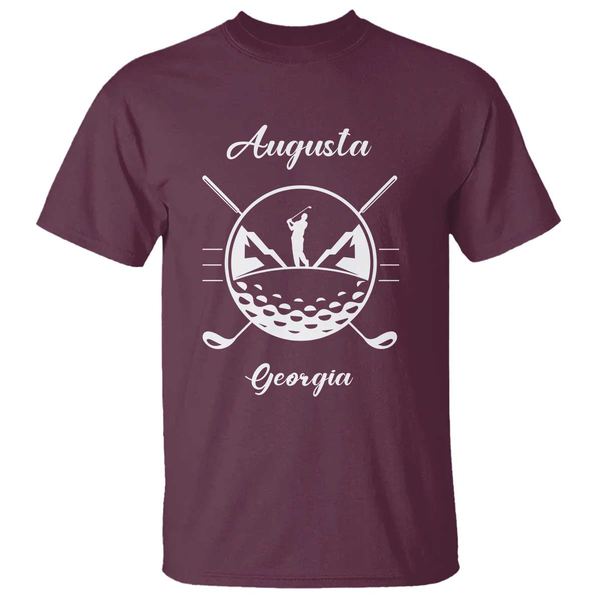 Augusta Georgia Golfing Lover T Shirt Southern Sports Traditions Retro Varsity Golf Fan TS02 Maroon Print Your Wear