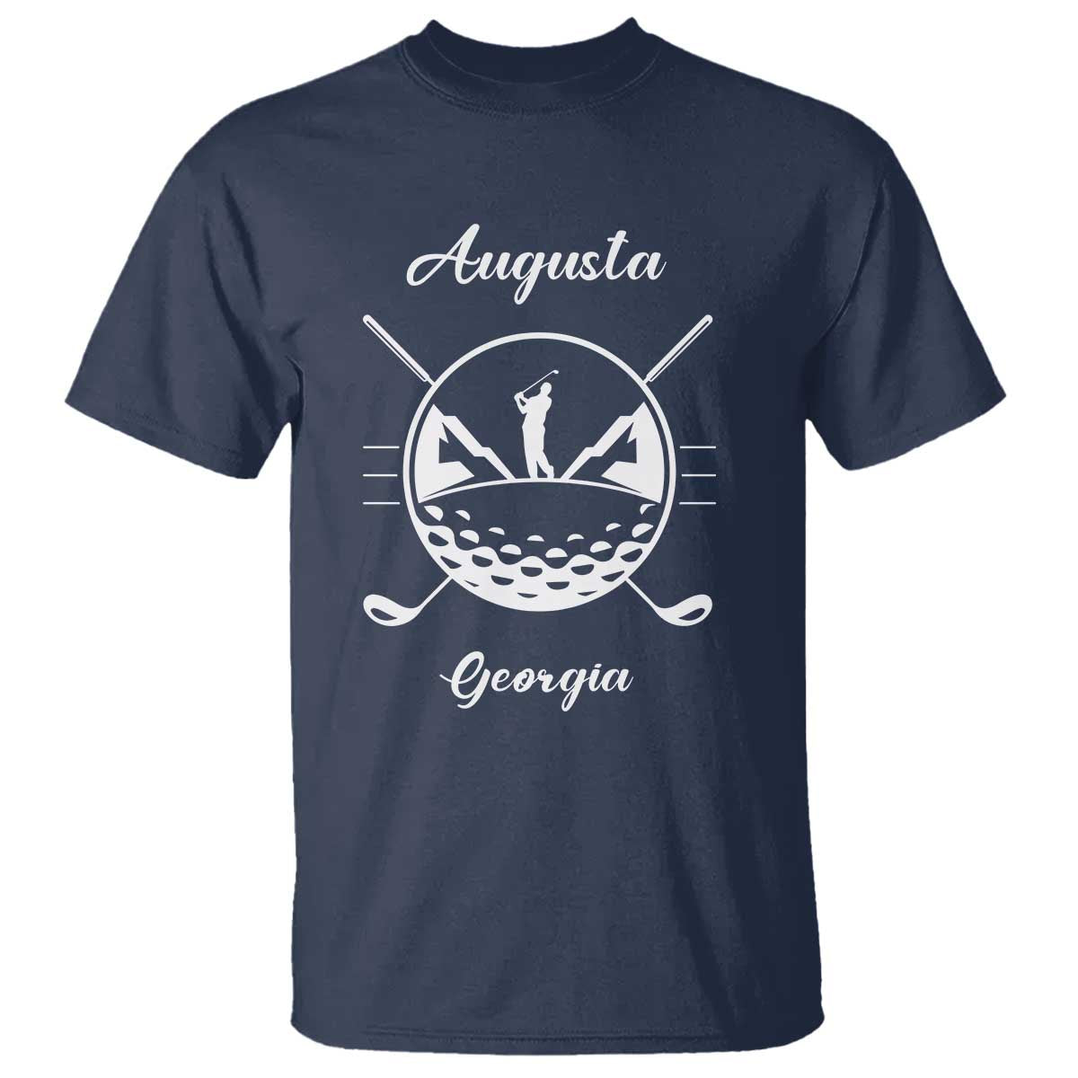 Augusta Georgia Golfing Lover T Shirt Southern Sports Traditions Retro Varsity Golf Fan TS02 Navy Print Your Wear