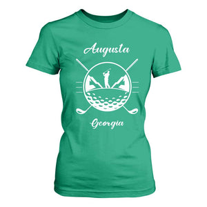 Augusta Georgia Golfing Lover T Shirt For Women Southern Sports Traditions Retro Varsity Golf Fan TS02 Irish Green Print Your Wear