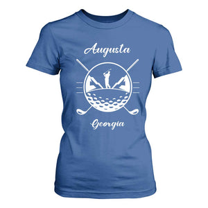Augusta Georgia Golfing Lover T Shirt For Women Southern Sports Traditions Retro Varsity Golf Fan TS02 Royal Blue Print Your Wear