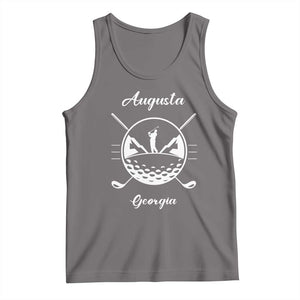 Augusta Georgia Golfing Lover Tank Top Southern Sports Traditions Retro Varsity Golf Fan TS02 Deep Heather Print Your Wear