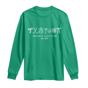 Augusta Golf Club Est 1934 Preppy Coquette Bows Long Sleeve Shirt Southern Golfing Girl Aesthetic Lifestyle TS02 Irish Green Print Your Wear