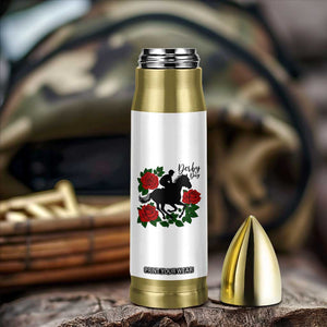 Vintage Jockey and Roses Horse Racing Graphic Bullet Tumbler Classic Derby Day Fan TS02 Print Your Wear