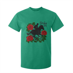 Vintage Jockey and Roses Horse Racing Graphic T Shirt For Kid Classic Derby Day Fan TS02 Irish Green Print Your Wear