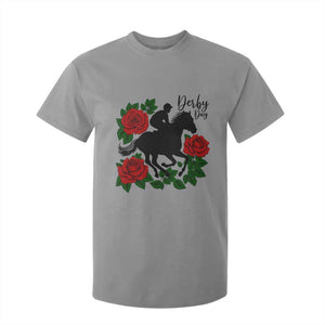 Vintage Jockey and Roses Horse Racing Graphic T Shirt For Kid Classic Derby Day Fan TS02 Sport Gray Print Your Wear