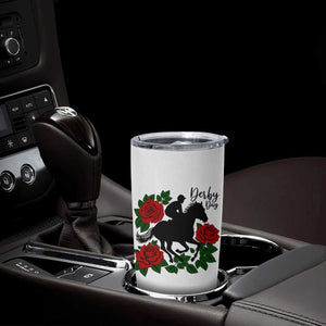 Vintage Jockey and Roses Horse Racing Graphic Tumbler Cup Classic Derby Day Fan TS02 Print Your Wear