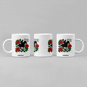 Vintage Jockey and Roses Horse Racing Graphic Coffee Mug Classic Derby Day Fan TS02 Print Your Wear