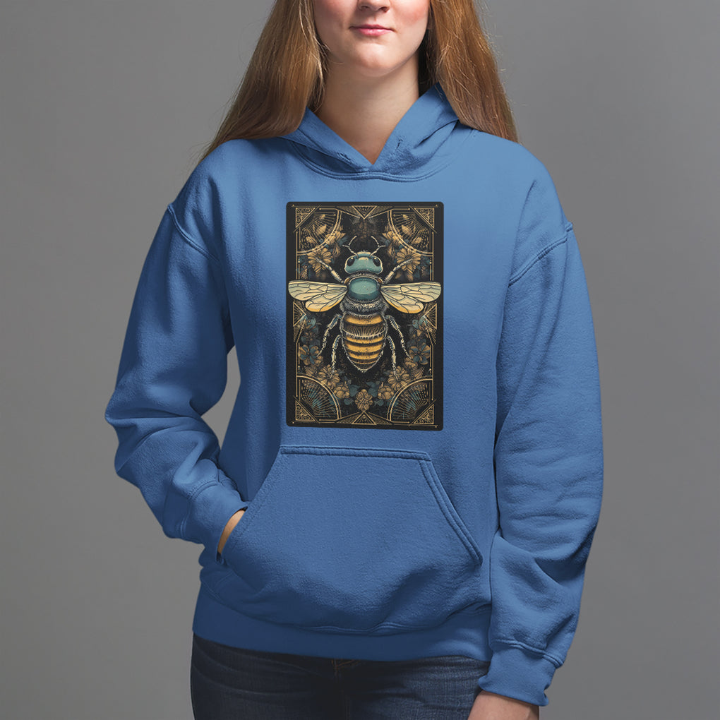 Dark Academia Spiritual Bumble Bee Tarot Card Hoodie TS02 Royal Blue Printyourwear
