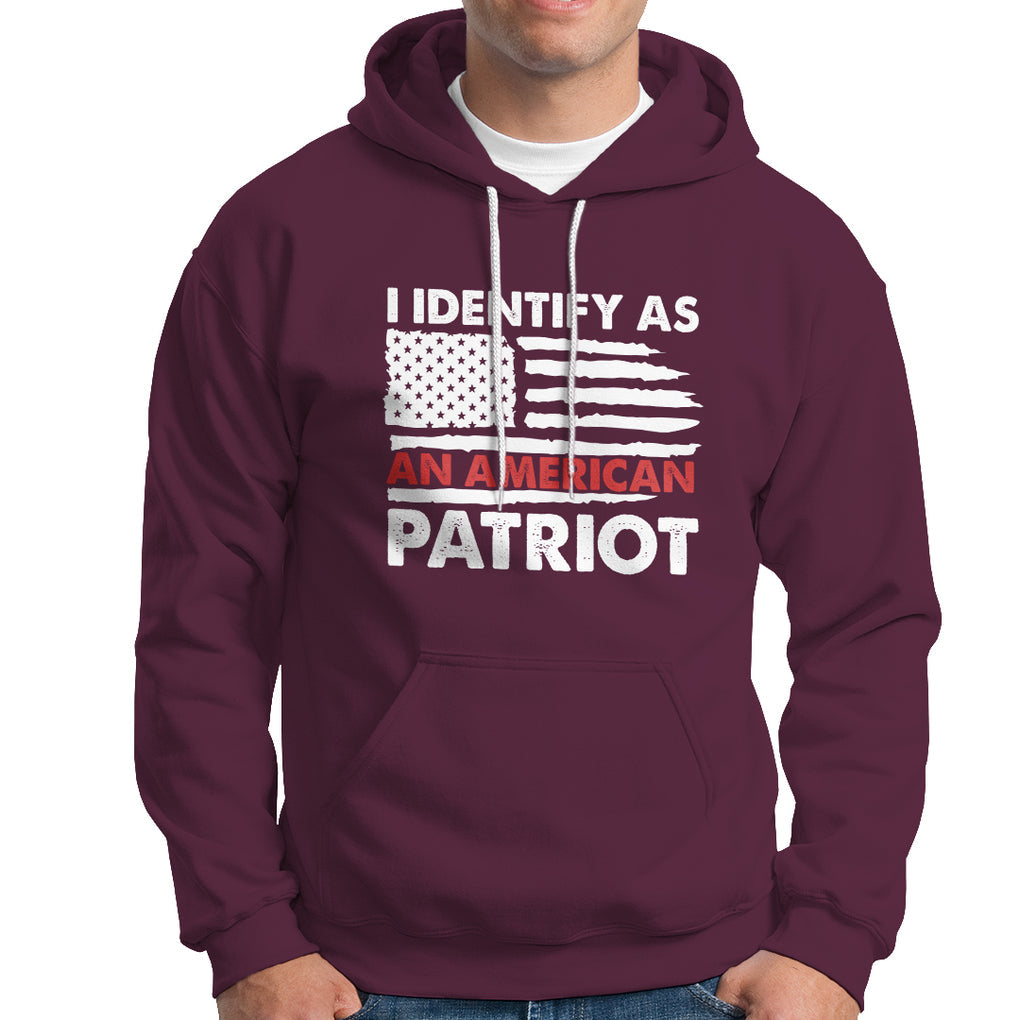 Patriotic Hoodie I Identify As An American Patriot American Flag TS02 Printyourwear