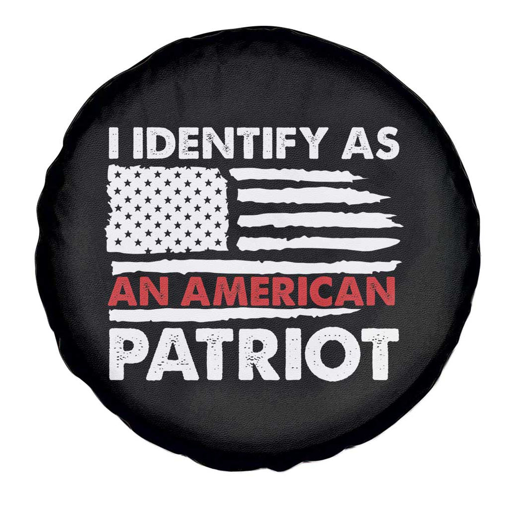 Patriotic Spare Tire Cover I Identify As An American Patriot American Flag TS02 Print Your Wear