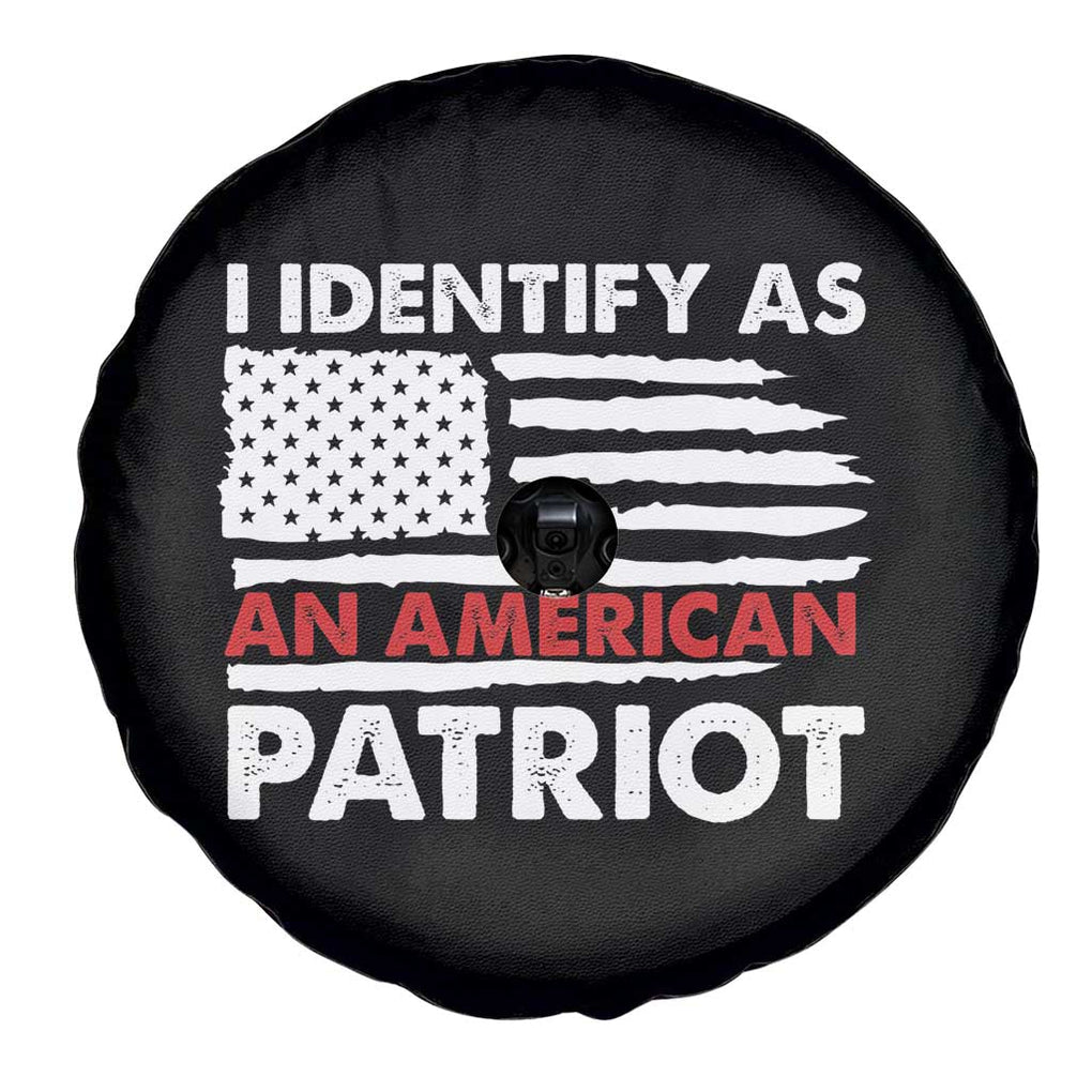 Patriotic Spare Tire Cover I Identify As An American Patriot American Flag TS02 Print Your Wear