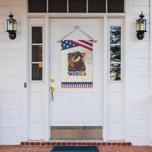 Funny American Eagle Eating Hot Dog Garden Flag 4th Of July Party Patriotic USA Flag TS02 Print Your Wear